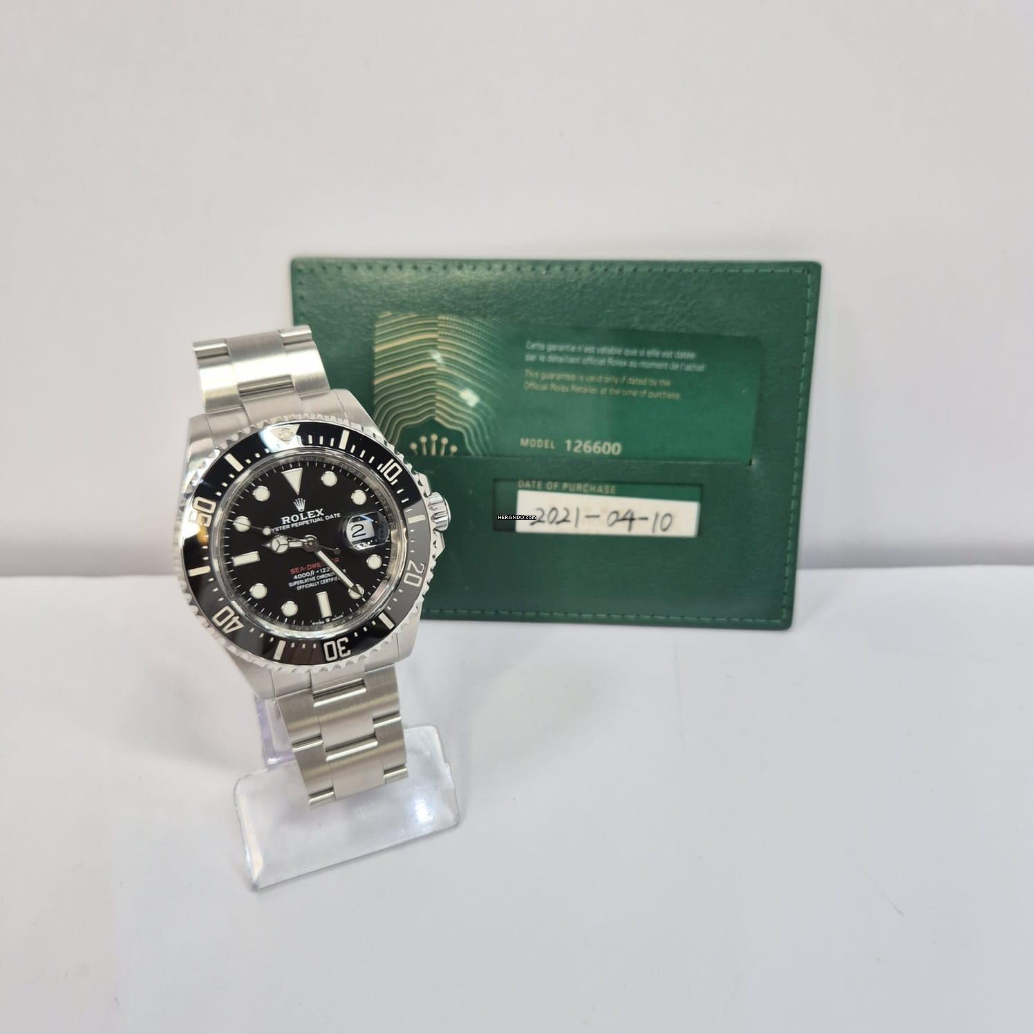 Thumbnail von Rolex Sea-Dweller RED 1220m 43mm Automático Completo