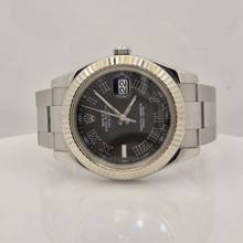 Thumbnail von Rolex Datejust II 41mm Ouro Branco & Aço Dark Wimbledon Automático Completo