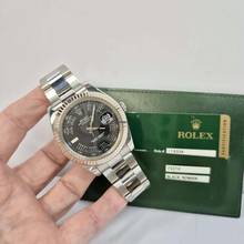 Thumbnail von Rolex Datejust II 41mm Ouro Branco & Aço Dark Wimbledon Automático Completo