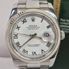 Thumbnail von Rolex Datejust 36 36mm Ouro Branco & Aço Automático Completo