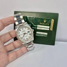 Thumbnail von Rolex Datejust 36 36mm Ouro Branco & Aço Automático Completo