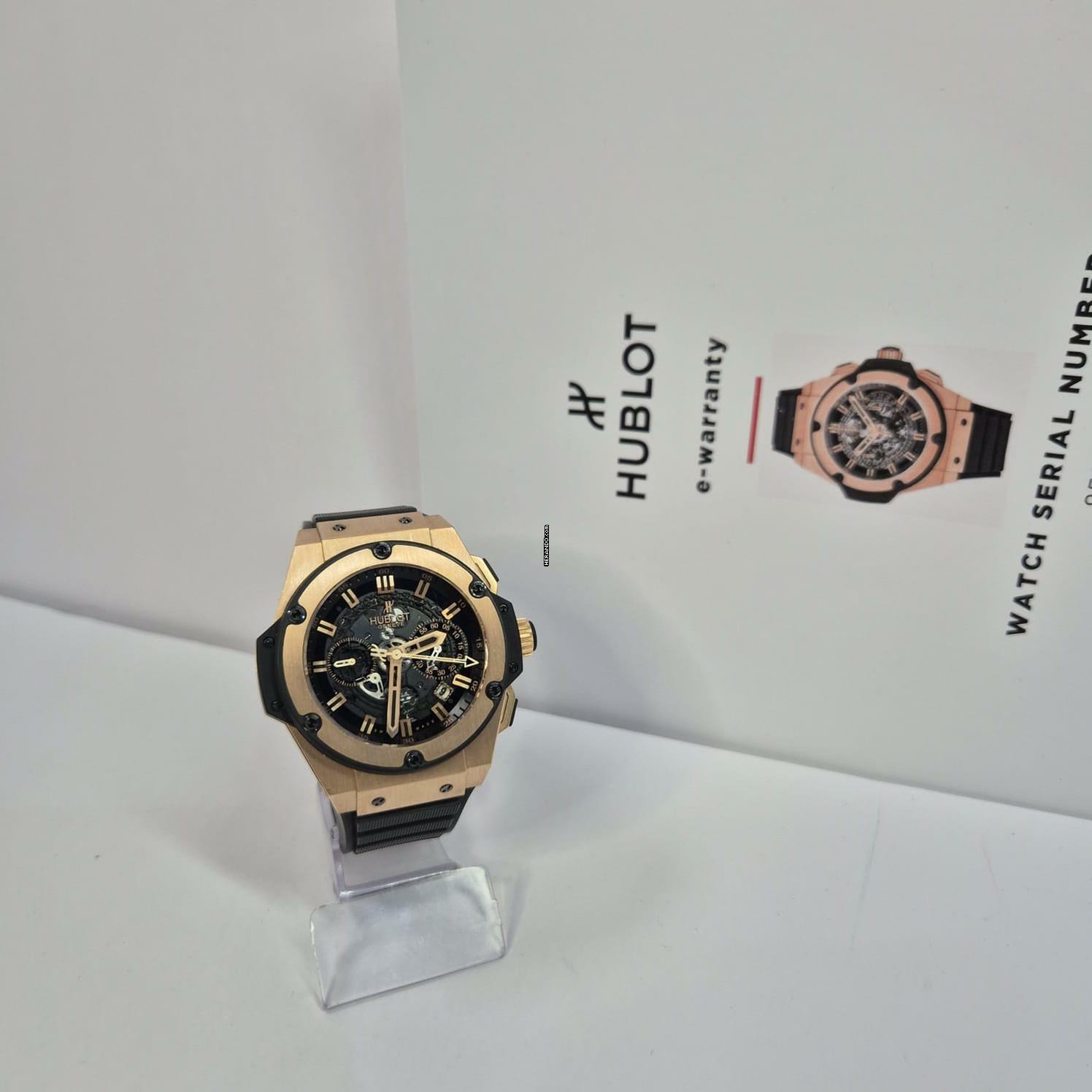 Thumbnail von Hublot King Power Unico Ouro Rosé 48mm Automático Completo
