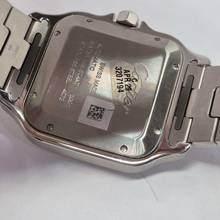 Thumbnail von Cartier Santos Large Green Dial 2 Pulseiras 40mm Automático Completo