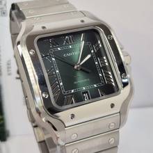 Thumbnail von Cartier Santos Large Green Dial 2 Pulseiras 40mm Automático Completo