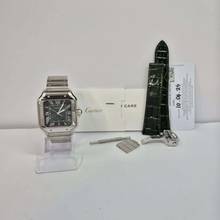 Thumbnail von Cartier Santos Large Green Dial 2 Pulseiras 40mm Automático Completo