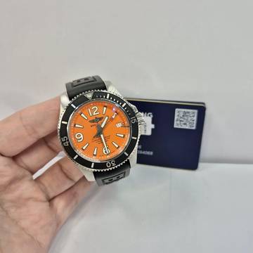  Breitling Superocean 42 42mm Automatico Orange Edition Completo 