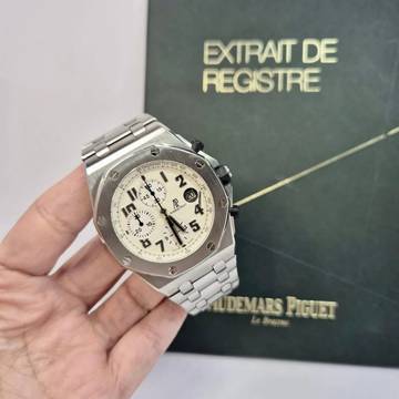  Audemars Piguet Royal Oak Offshore Chronograph Safari 42mm Full Steel Automático Completo 