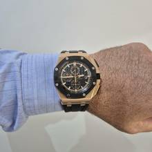 Thumbnail von Audemars Piguet Royal Oak Offshore Chronograph Ouro Rosé 44mm Automático Completo