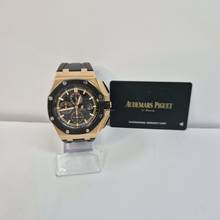 Thumbnail von Audemars Piguet Royal Oak Offshore Chronograph Ouro Rosé 44mm Automático Completo