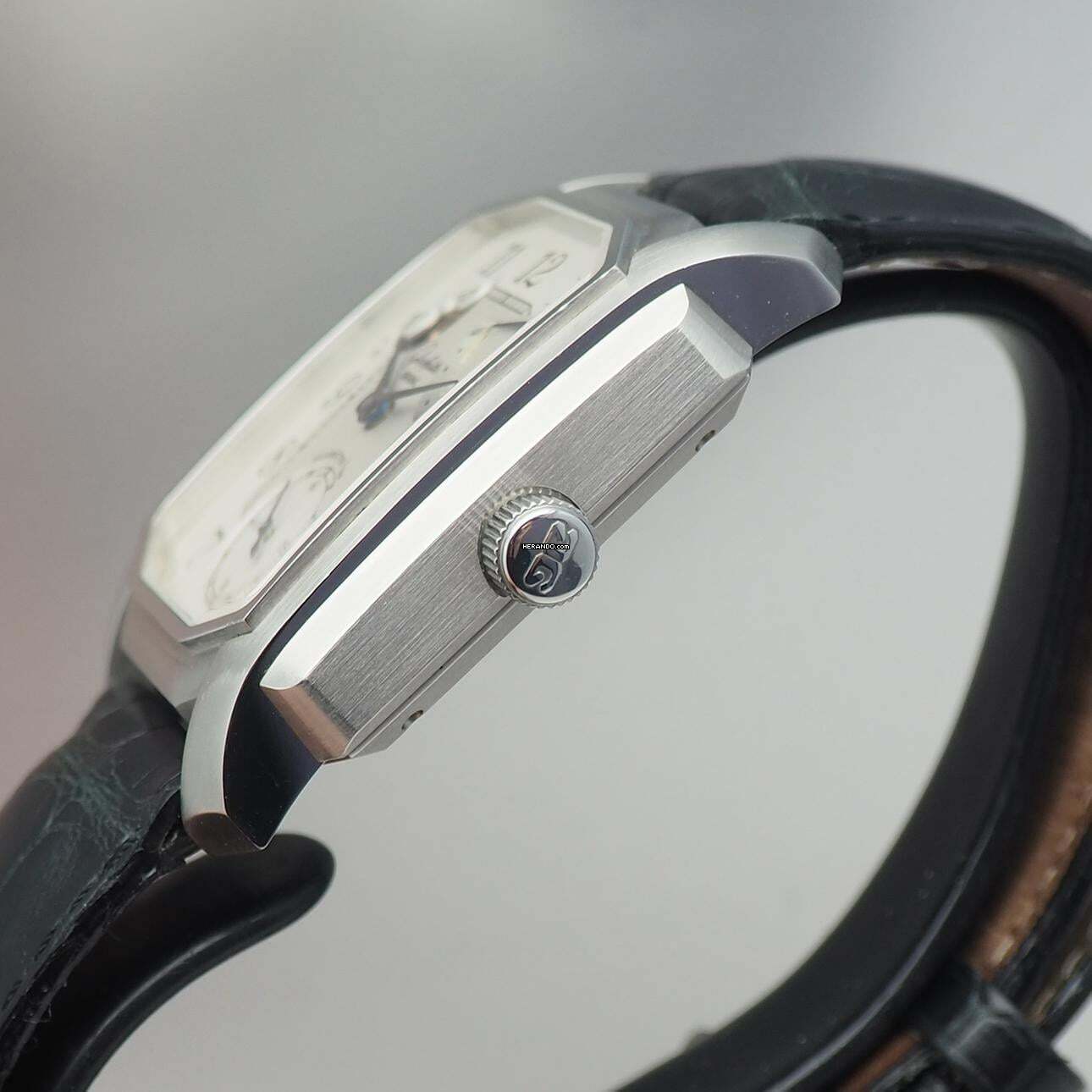 Thumbnail von Glashütte Original Senator Karrée 1845 Moonphase Auf/Ab - Reserche-De March Stahl/Leder B&P TOP