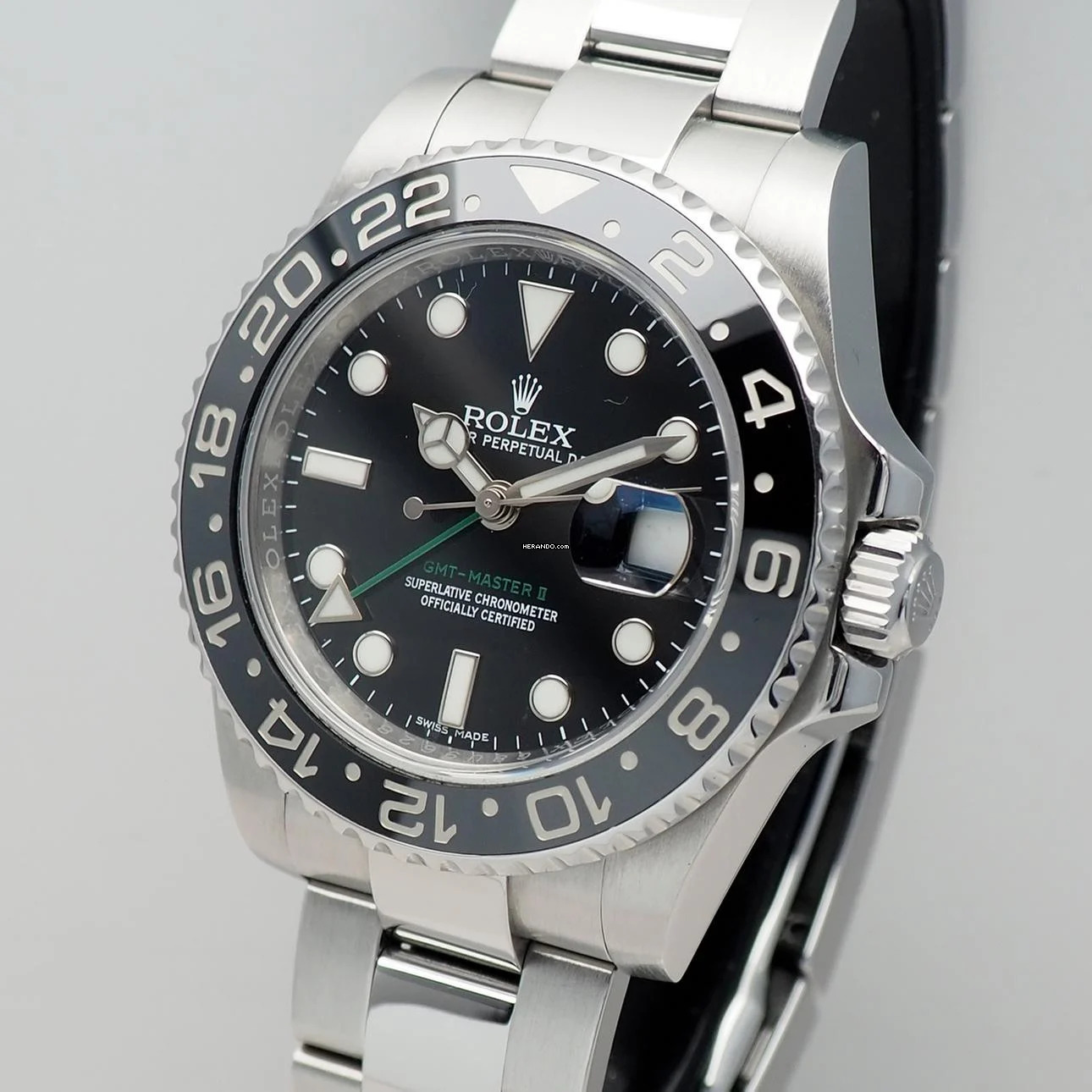 Rolex GMT-Master II 116710LN Stahl Box+Papiere +Rolex Service