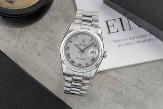 Thumbnail von Rolex Day-Date 36 18k (0,750) Weissgold Automatik Herrenuhr Ref. 118239 P-Serie