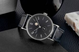 Thumbnail von NOMOS Tangente Tankwart - Wempe 100 limited Stahl Handaufzug Box & Papiere 2005