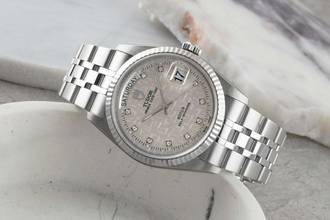 Thumbnail von Tudor Prince Date Day Automatik Edelstahl / Weissgold Diamonds Ref. 76214