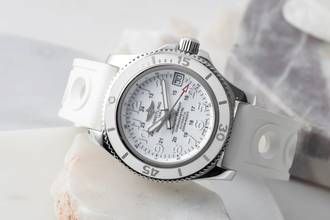 Thumbnail von Breitling Superocean II 36 White Automatik Medium Size Ref. A17312D2/A775 B&P