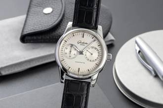 Thumbnail von Glashütte Original Senator Stahl Automatik Herren Ref 1-39-58-02-02-04 Box & Papiere 2011