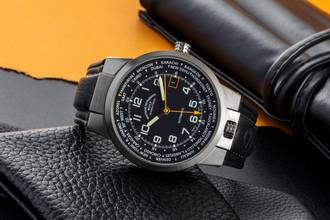 Thumbnail von Mühle Lufthans Typ 3 Weltzeit Stahl Automatik Ref M1-35-23-LB Box & Papiere 2019