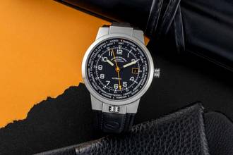 Thumbnail von Mühle Lufthans Typ 3 Weltzeit Stahl Automatik Ref M1-35-23-LB Box & Papiere 2019