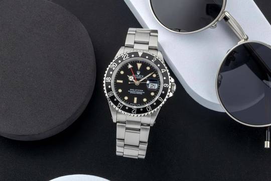  Rolex GMT-Master Oyster Edelstahl Automatik Herrenuhr Ref. 16700 N-Serie 