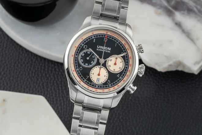  Union Glashütte Belisar Chronograph Stahl Ref. D009.427.16.052.00 B&P 2022 