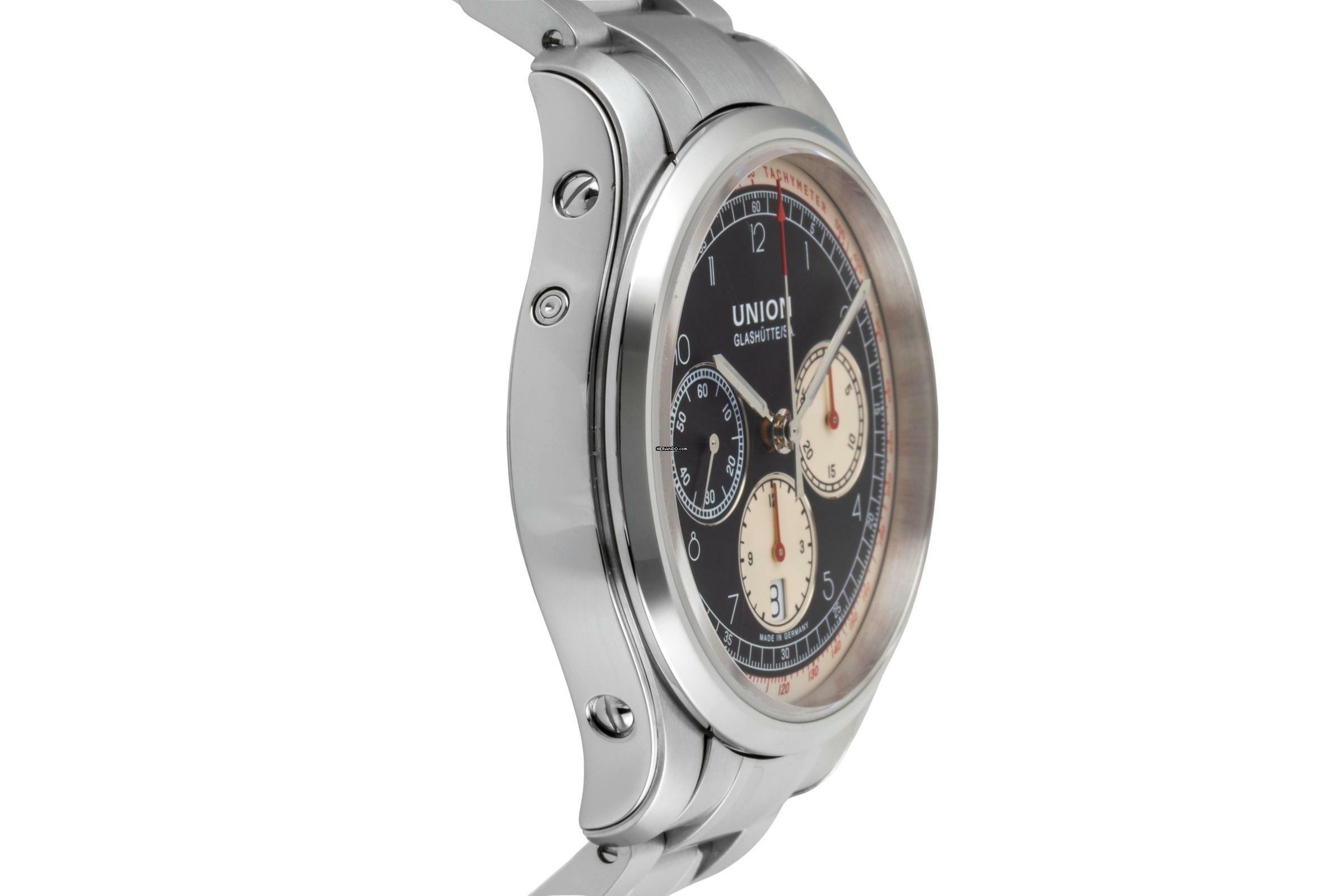 Thumbnail von Union Glashütte Belisar Chronograph Stahl Ref. D009.427.16.052.00 B&P 2022