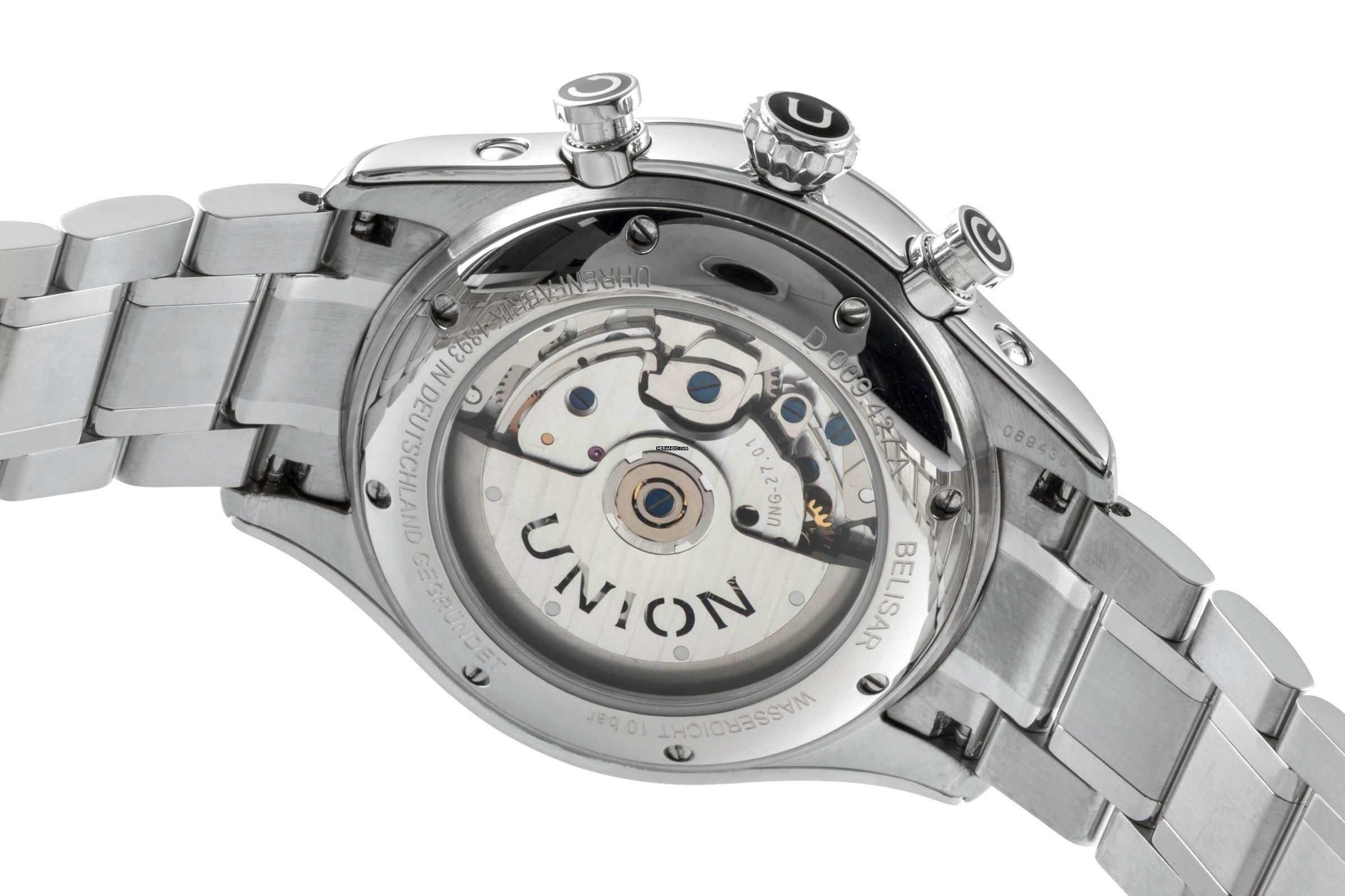 Thumbnail von Union Glashütte Belisar Chronograph Stahl Ref. D009.427.16.052.00 B&P 2022