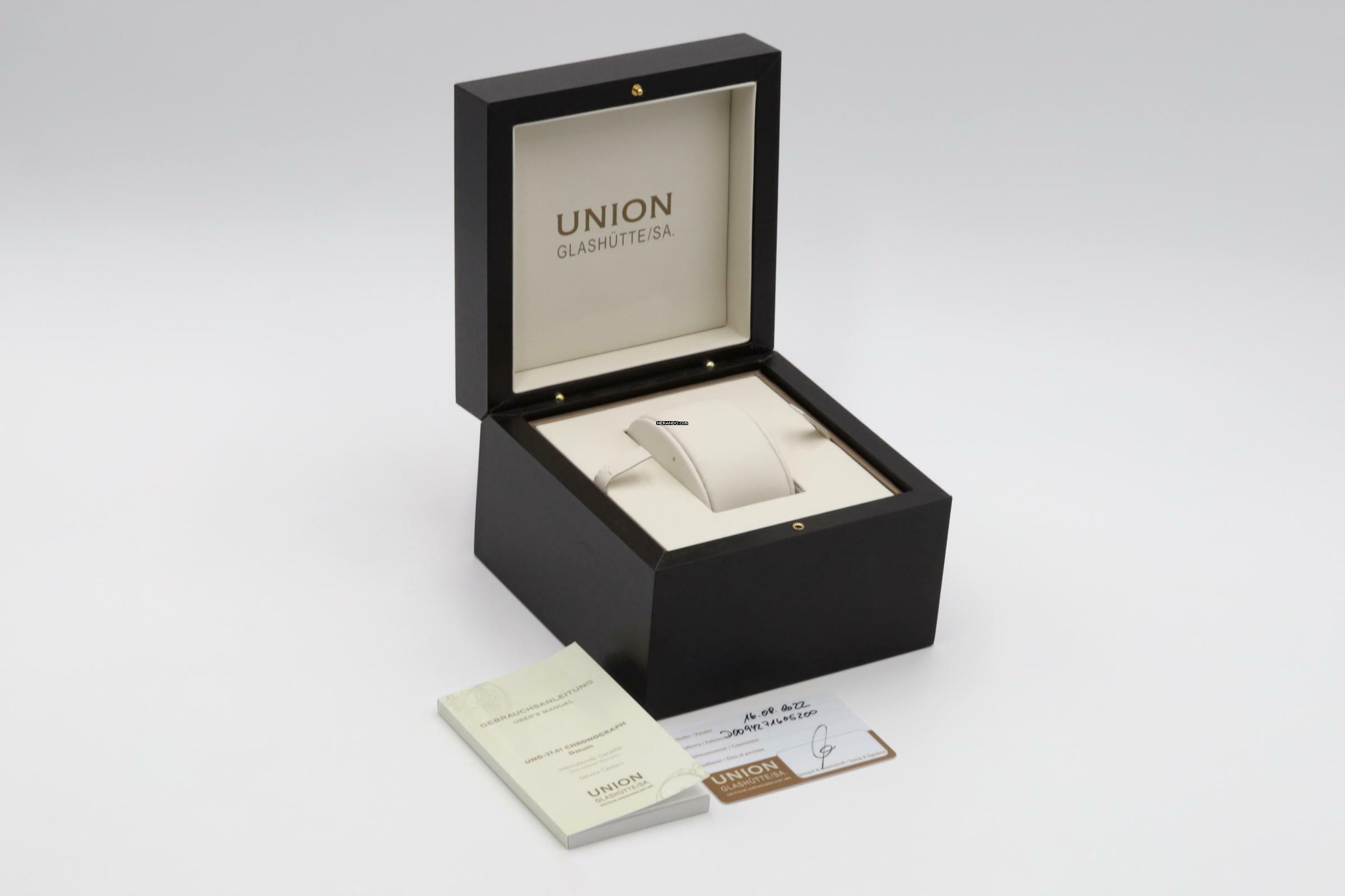 Thumbnail von Union Glashütte Belisar Chronograph Stahl Ref. D009.427.16.052.00 B&P 2022