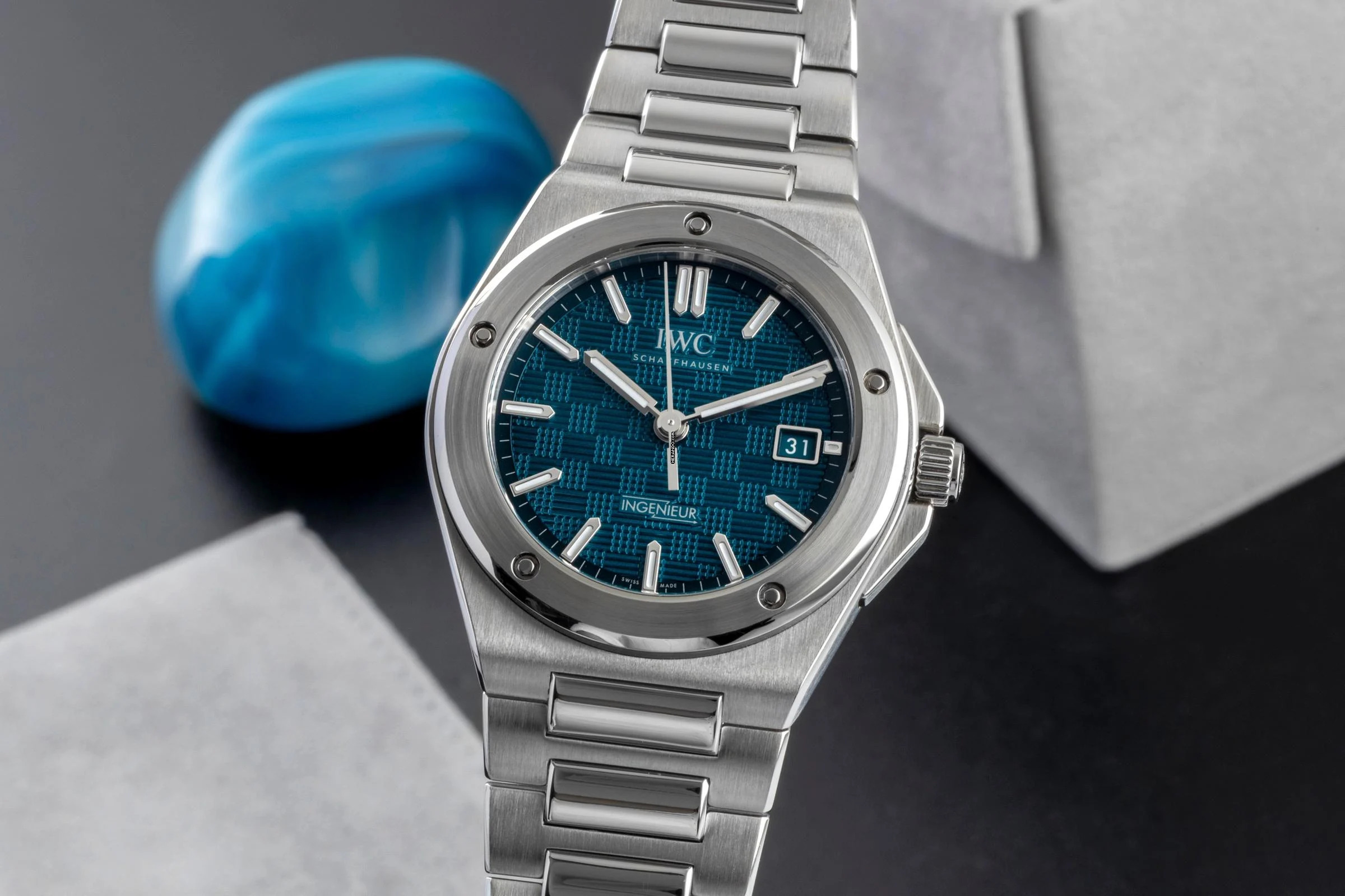  IWC Ingenieur Automatic 40 Aqua Blue Stahl Automatik Ref. IW328903 Box & Papiere 2024 