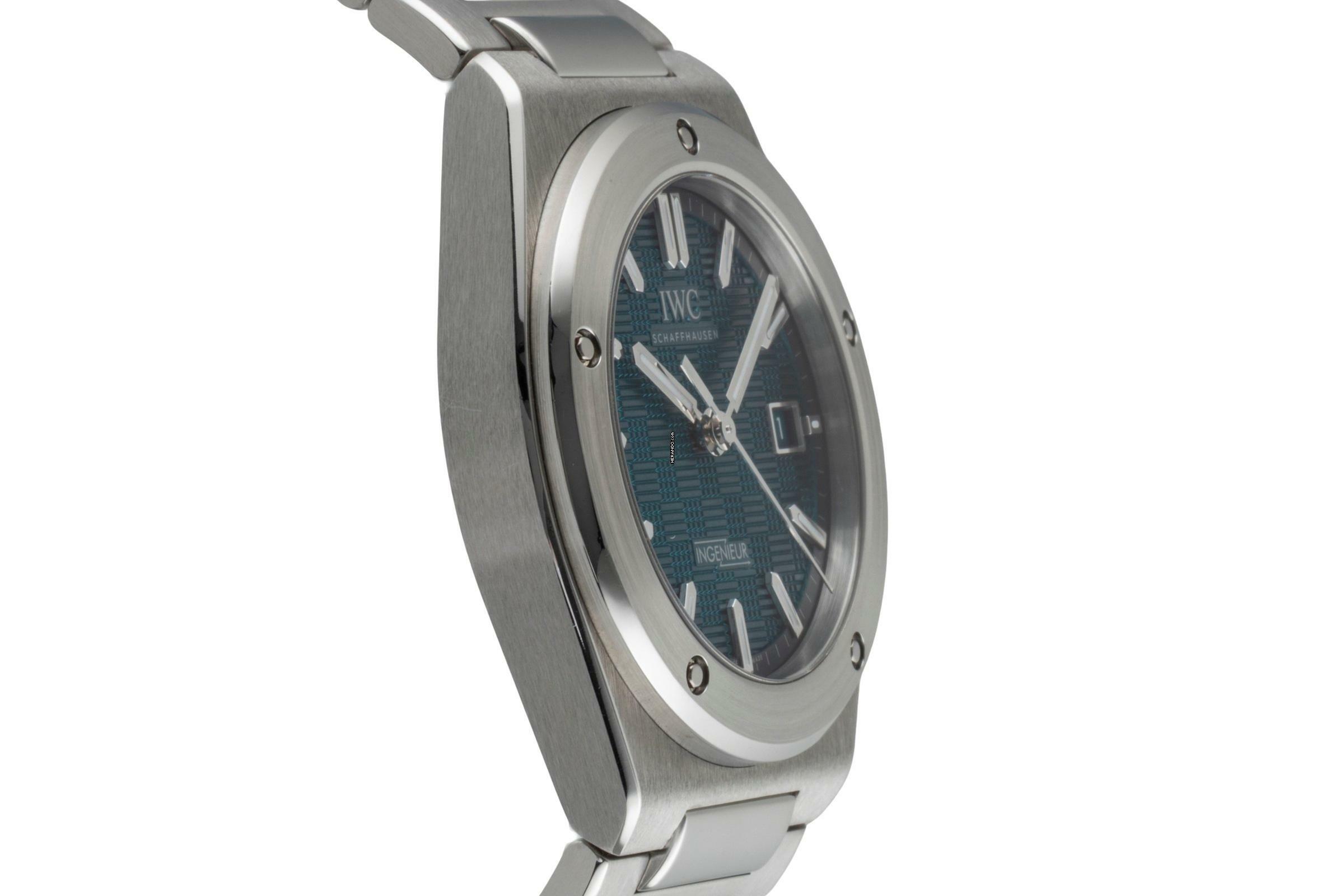 Thumbnail von IWC Ingenieur Automatic 40 Aqua Blue Stahl Automatik Ref. IW328903 Box & Papiere 2024