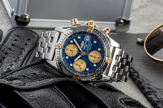 Thumbnail von Breitling Chrono Cockpit Chronograph Stahl / Gold Automatik Ref. B13357 B&P 2005