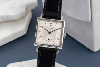 Thumbnail von NOMOS Tetra Edelstahl Handaufzug Herrenuhr Ref. 408 Box & Papiere 2022