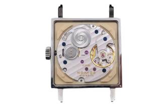 Thumbnail von NOMOS Tetra Edelstahl Handaufzug Herrenuhr Ref. 408 Box & Papiere 2022