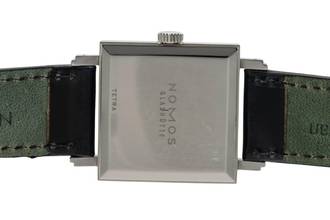 Thumbnail von NOMOS Tetra Edelstahl Handaufzug Herrenuhr Ref. 408 Box & Papiere 2022