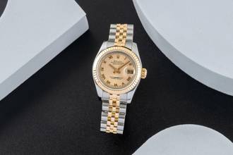 Thumbnail von Rolex Lady-Datejust Stahl / Gold Automatik Oyster Perpetual Ref 179173 B&P 2005