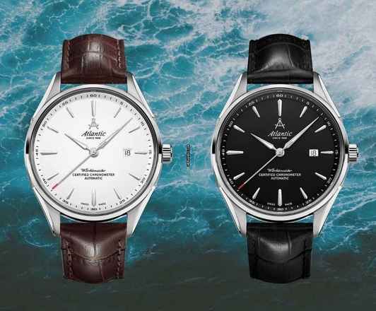  Atlantic Worldmaster C.O.S.C Chronometer Edition wahlweise schwarz oder weisses ZB 