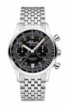 Thumbnail von Atlantic Worldmaster Bicompax Dual Color auf Metallarmband optional in blau oder schwarz