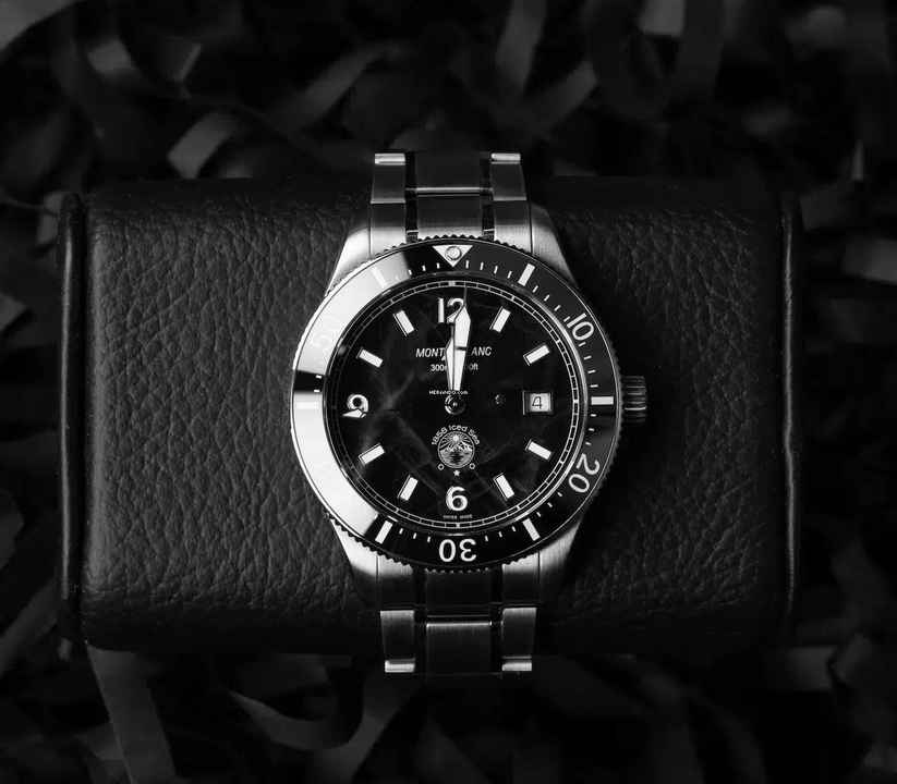  Montblanc 1858 Iced Sea Automatic Date Mint 