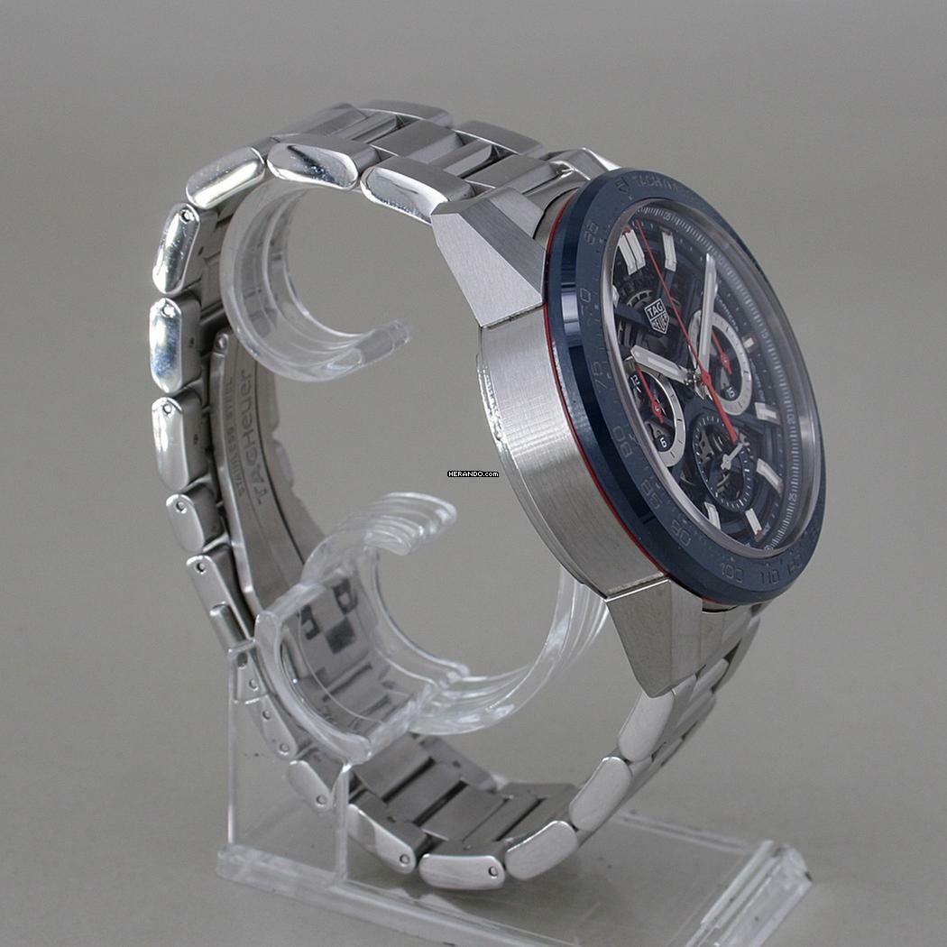 Thumbnail von TAG Heuer Carrera Calibre Heuer 02 Skeleton Chronograph Ø 43 mm Full Set Top Zustand