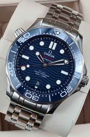  Omega Seamaster Diver 300 M 42mm 210.30.42.20.03.001 Blue Dial Steel Bracelet Unworn/New Condition Full Set 1-2026 