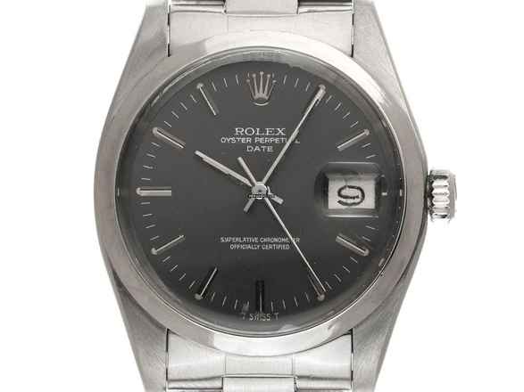  Rolex Oyster Perpetual Date open 6/9 Ref.1500 1977 Box&Beschribung original unpoliert Oyster Perpetual Date Rhodium open 6/9 Stahl 
