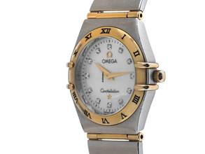 Thumbnail von Omega Constellation Ladies Lady Ref.795.1202 1998 Box&Beschreibung original unpoliert Constellation Lady Perlmutt Diamanten