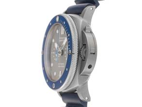 Thumbnail von Panerai Submersible Chrono Guillaume Nery Edition Ref.PAM00982 2025 Full Set Ungetragen Submersible Chrono Guillaume Nery Edition Titan