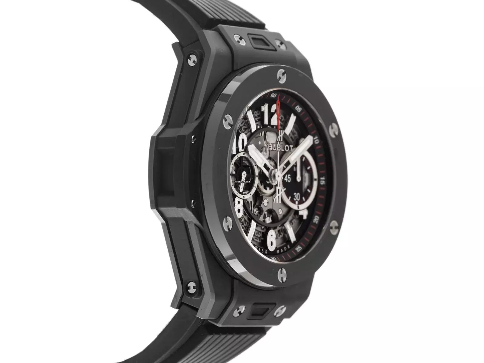 Thumbnail von Hublot Big Bang Unico Black Magic Ref.411.C1.1170.RX 2020 Full Set wie Neu Vintage Big Bang Unico Black Magic Kautschuk Faltschließe