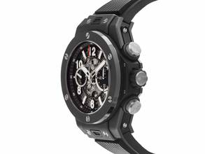 Thumbnail von Hublot Big Bang Unico Black Magic Ref.411.C1.1170.RX 2020 Full Set wie Neu Vintage Big Bang Unico Black Magic Kautschuk Faltschließe