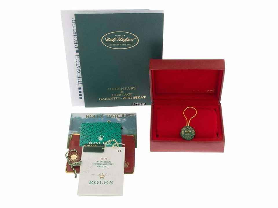  Rolex Lady-Datejust Ref.79173 1998 Full Set original unpoliert Datejust Lady Rhodium 