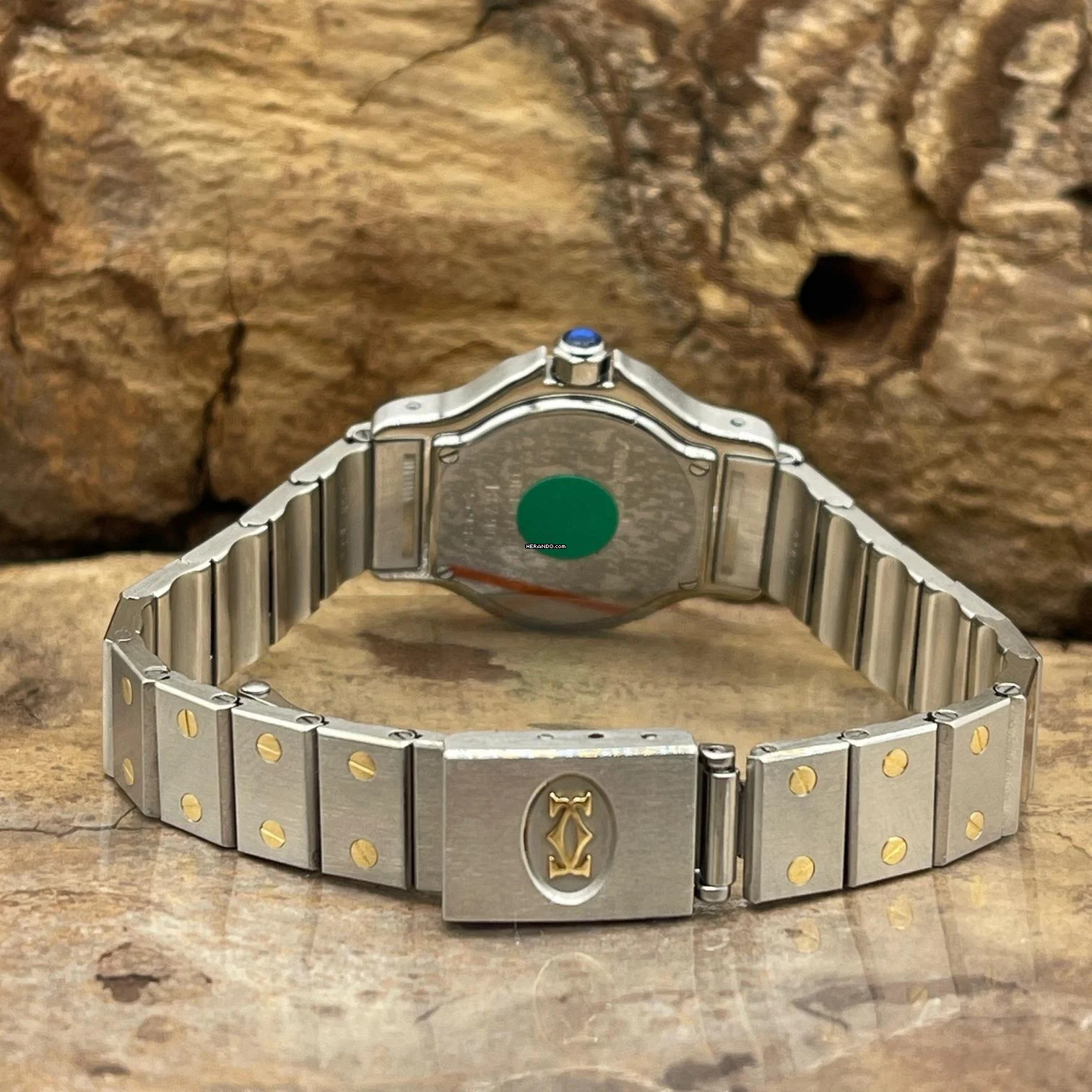 Thumbnail von Cartier Santos Santos Octagon Dia Dial - FULLSET 1990 - Ref. 0907