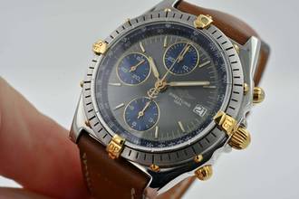 Thumbnail von Breitling Chronomat Chronograph Stahl/Gold B13047 Grey Dial