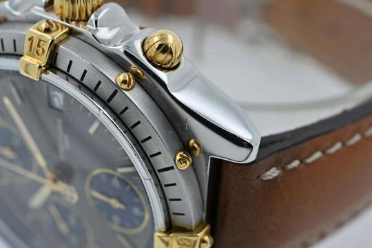  Breitling Chronomat Chronograph Stahl/Gold B13047 Grey Dial 