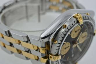 Thumbnail von Breitling Chronomat Chronograph B13048 Black Dial Steel Gold