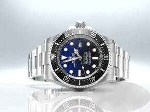 Thumbnail von Rolex Sea-Dweller Deepsea Deep Blue 126660 2020 Stahl Automatik Taucheruhr Stainless Steel Oyster-band Chronometer Black-blue Dial
